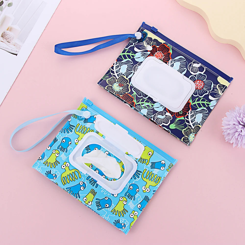 🧷 Smart Wet Wipes Bag – Snap, Strap & Go! Perfect for Mum Life on the Move! 💖🍼 - ThiGui