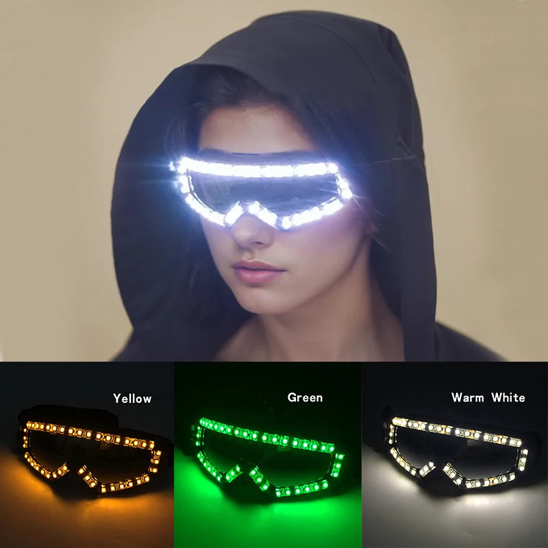 🌟 Cyberpunk LED Glasses – Light Up Your Boy’s Imagination! 🚀🕶️ - ThiGui