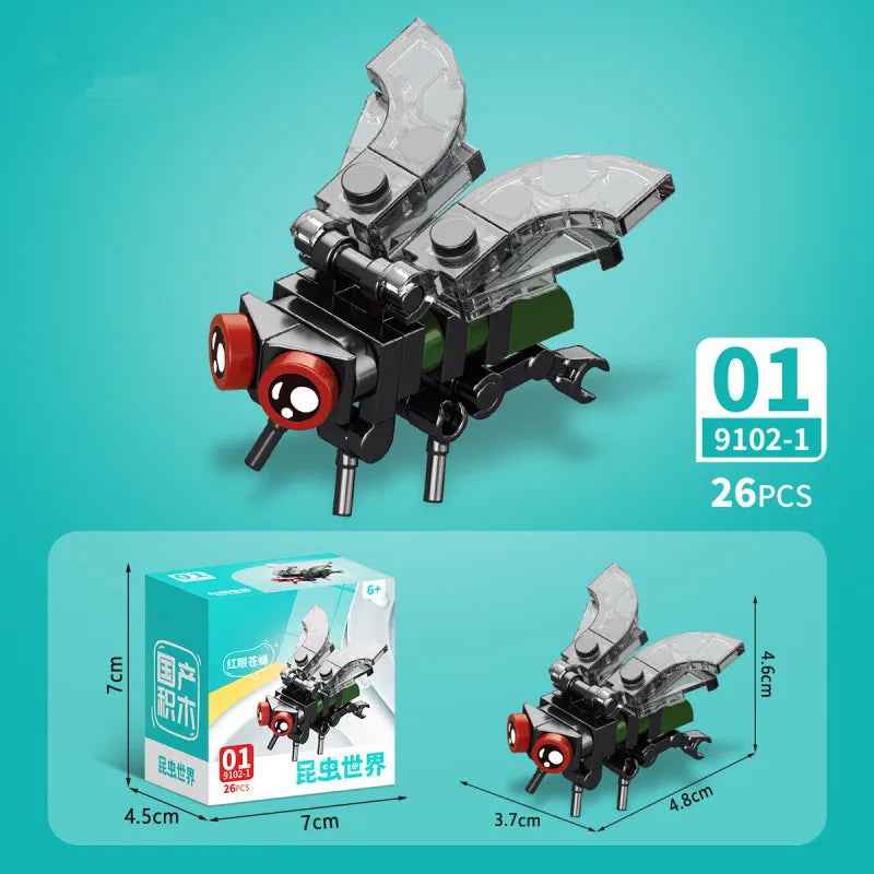 🕷️ Snap Together a Wild World – Insect & Animal Block Creatures for Kids & Collectors! 🐜🦂 - ThiGui