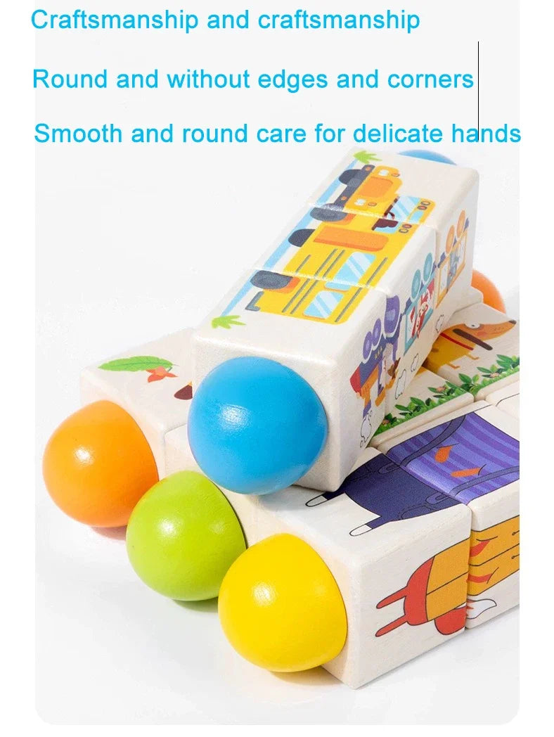 🧩 Spin & Match Wooden Puzzle – 3D Animal Block Fun for Clever Little Learners! 🐘🎨 - ThiGui