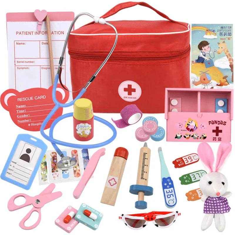 🌳Little Healer Play Kit – Wooden Doctor Set for Imaginative Mini Medics - ThiGui