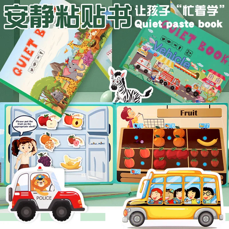 📘 My First Montessori Busy Book – Hands-On Learning Fun for Little Minds! 🧠✨ - ThiGui