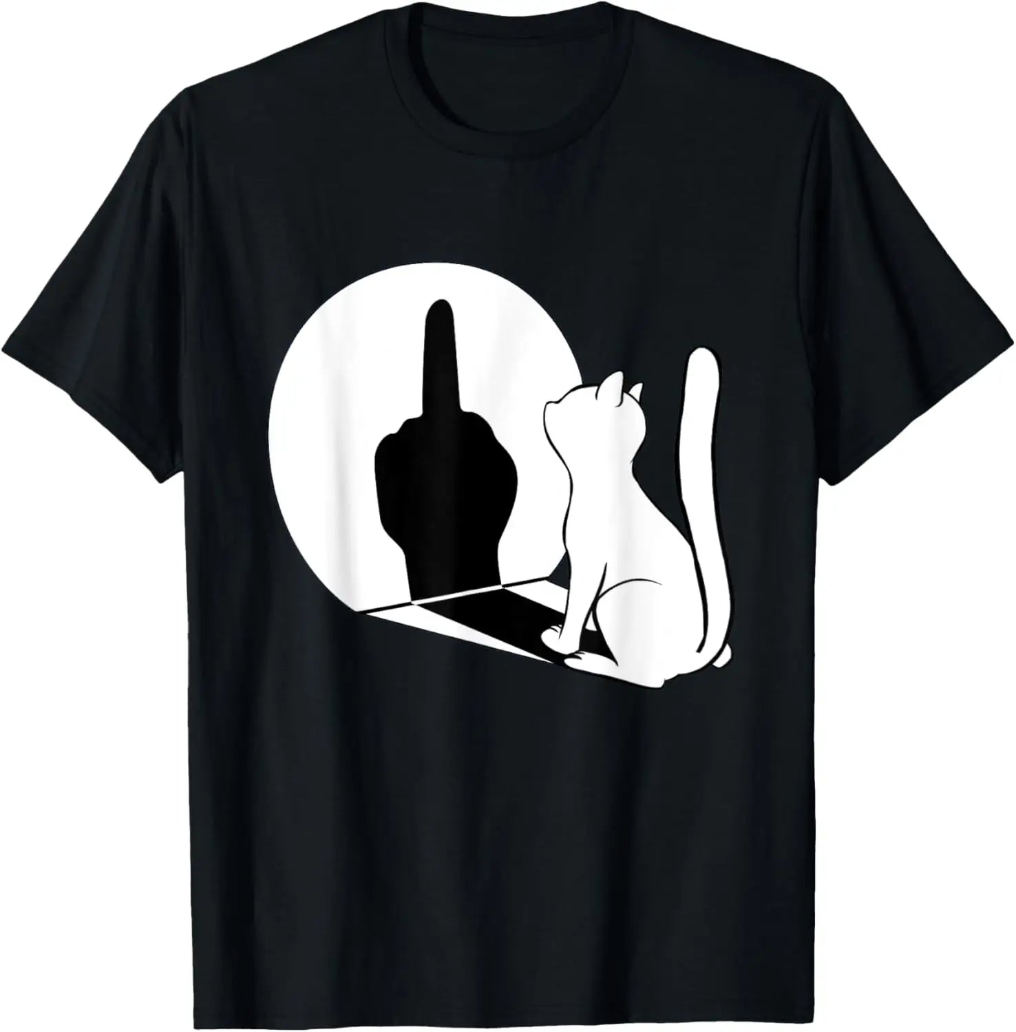 Statement Cat Attitude Tee 🐱😼 Funny Cotton Summer T-Shirt - ThiGui