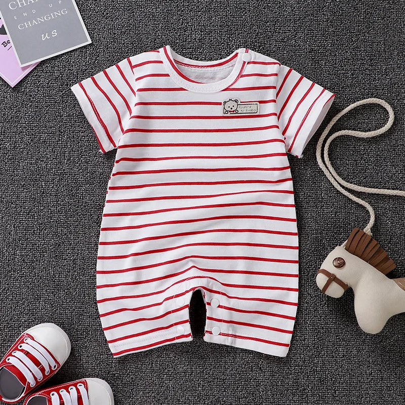 🍃 100% Cotton Summer Baby Romper – Soft, Safe & Super Sweet! 👶 - ThiGui