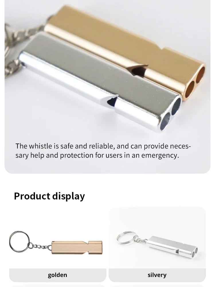 🛡️Flat Dual-Tone Safety Whistle – Compact & Loud for Outdoor Adventures with Your Little Explorer - ThiGui