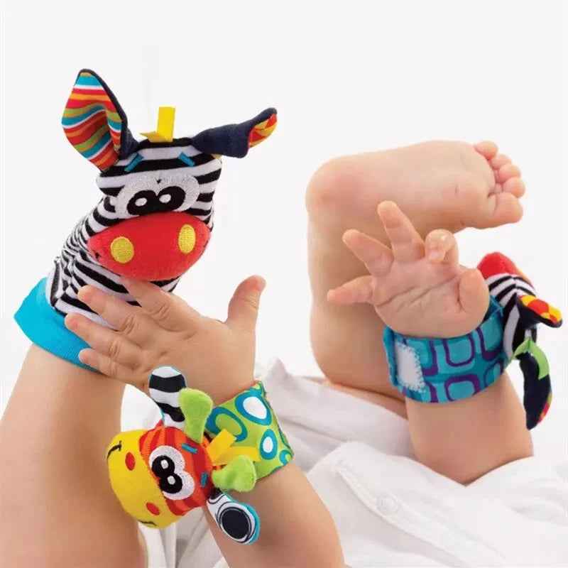 🐾 Sensory Fun for Tiny Toes & Wrists – Baby Rattle Socks & Bands! 🎶🧦 - ThiGui