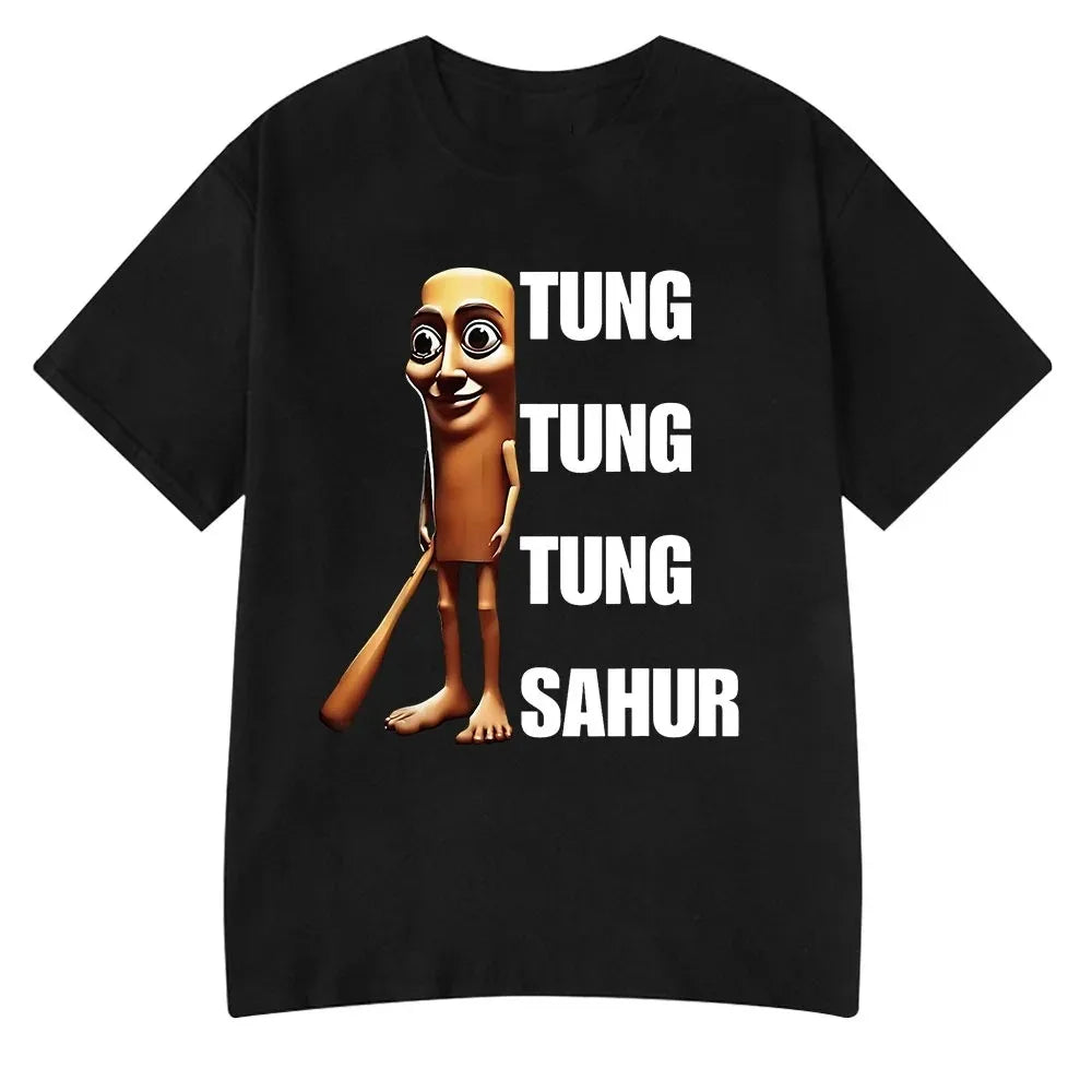 Italian Brainrot Meme Tee 😂🔥 Tralalero Tralala Cotton Y2K T-Shirt - ThiGui