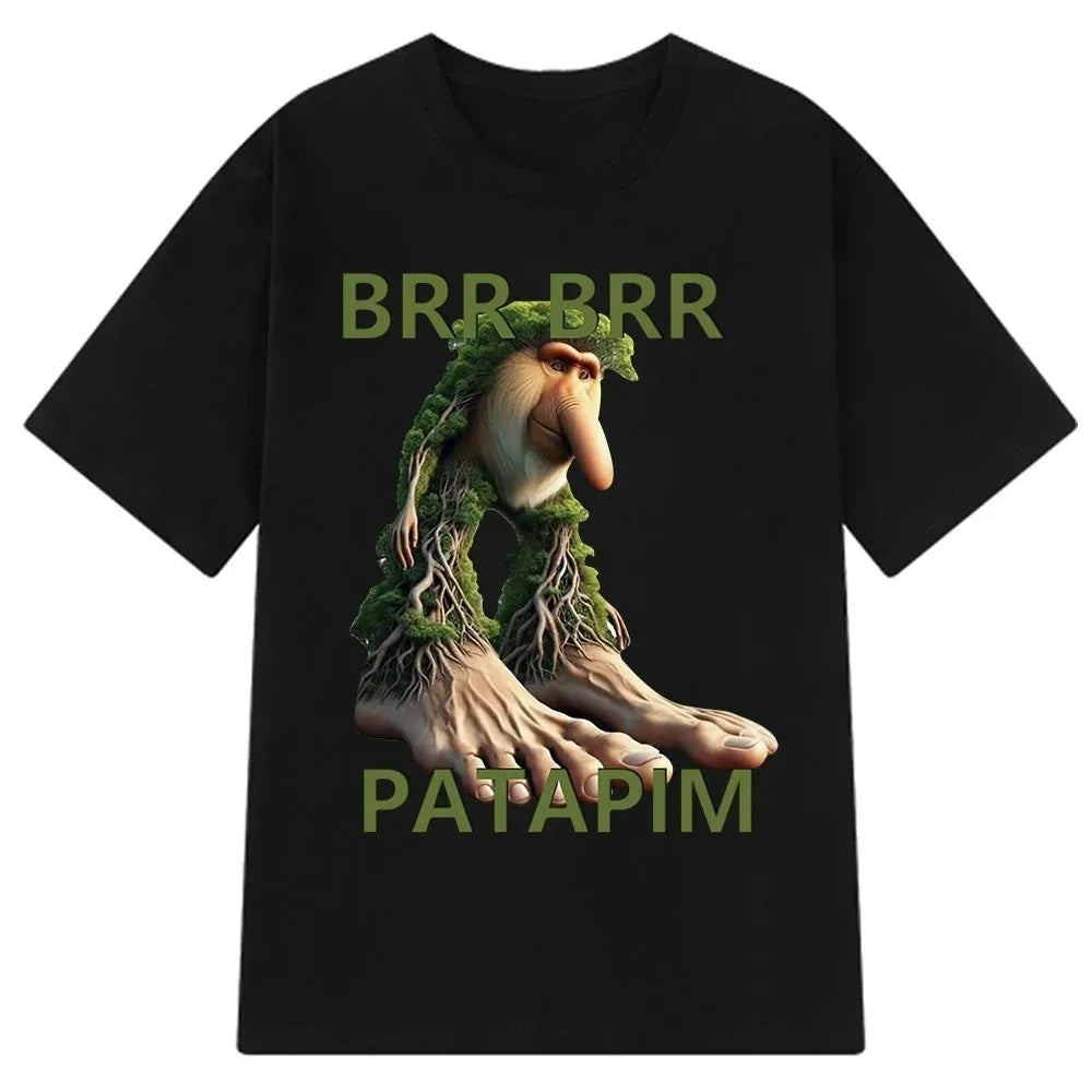 Italian Brainrot Meme Tee 😂🔥 Tralalero Tralala Cotton Y2K T-Shirt - ThiGui