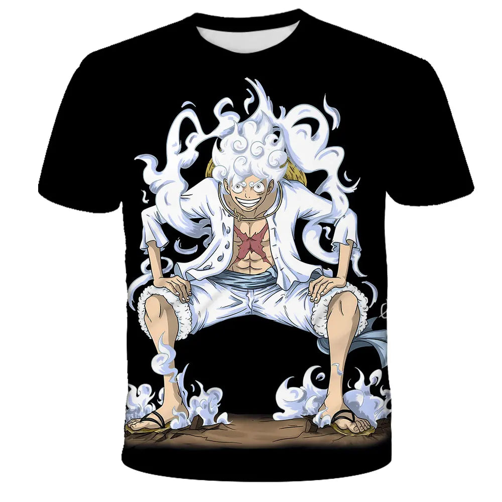 ⚓🔥 Cool Pirate Energy Boys T-Shirt – Luffy Adventure Summer Tee 🔥⚓ - ThiGui