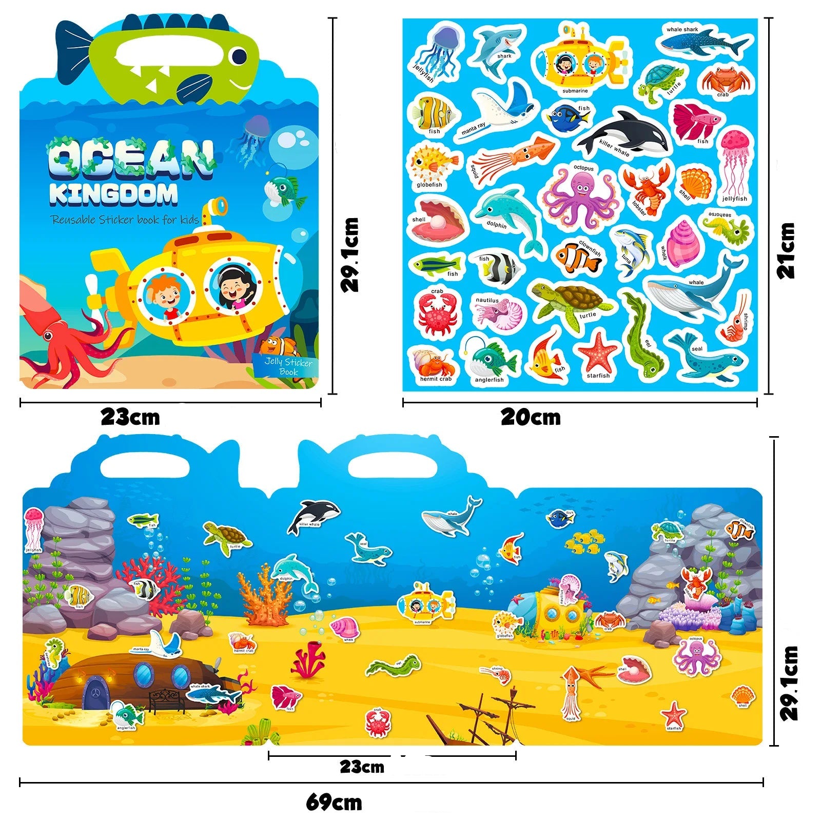 🎨Reusable Animal Scene Sticker Book – Endless Imaginative Fun! 📚✨ - ThiGui