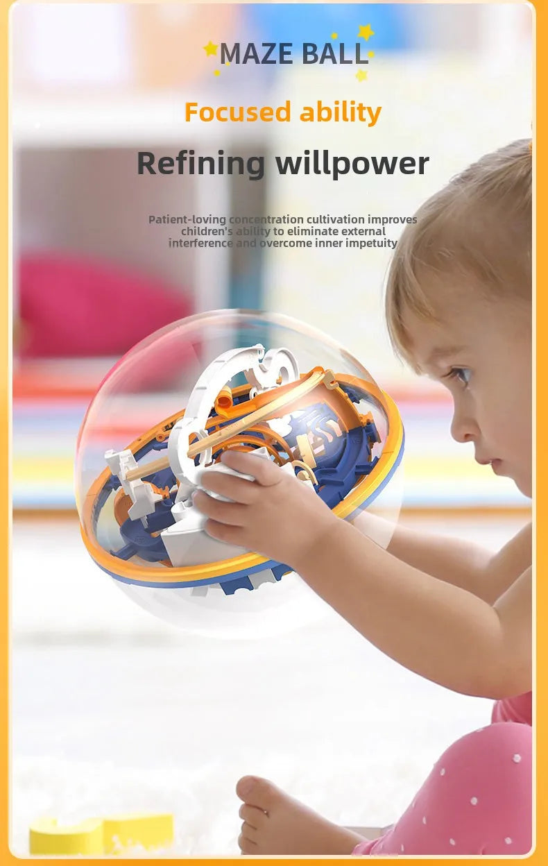 🌀 3D Puzzle Maze Ball – Twist, Turn & Learn with Every Roll! 🎯✨ - ThiGui