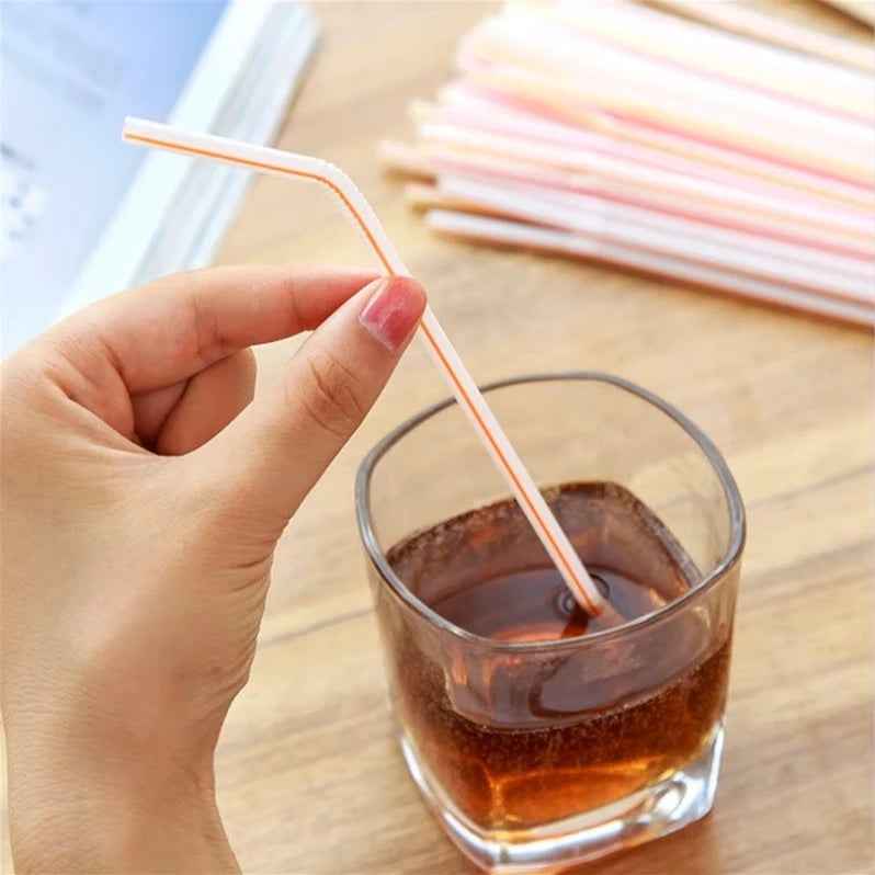 🎉Bright and Fun Multicolor Straws – Perfect for Parties, Playdates, and Everyday Sips! - ThiGui