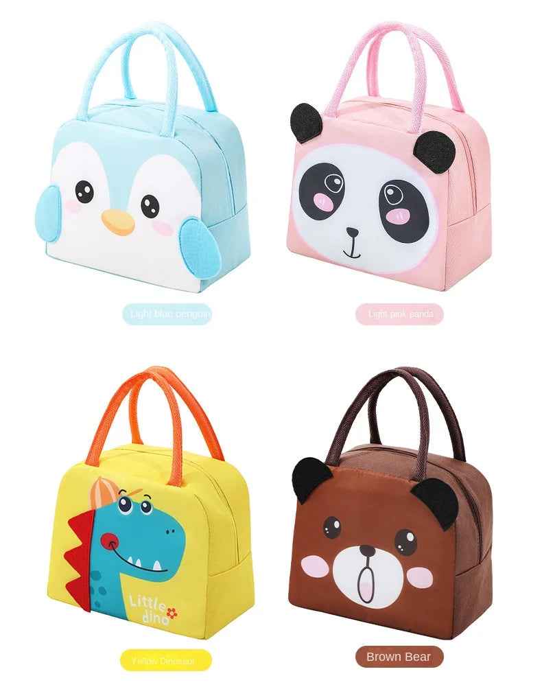 🍎 Pack the Perfect Lunch – Waterproof Cartoon Insulated Lunch Bag for Boys 🎒🥪 - ThiGui