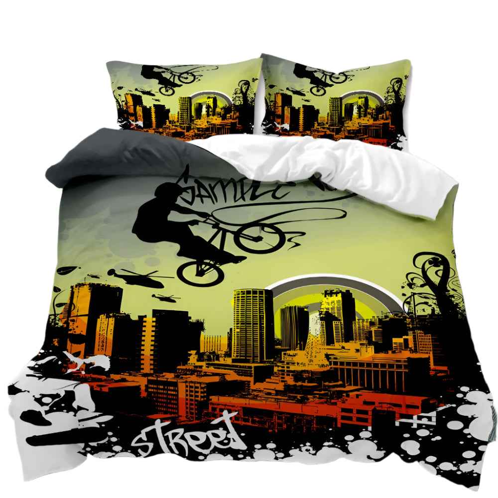 🏍️ Motocross Mania Duvet – Racing Bedding for Little Speed Lovers! - ThiGui