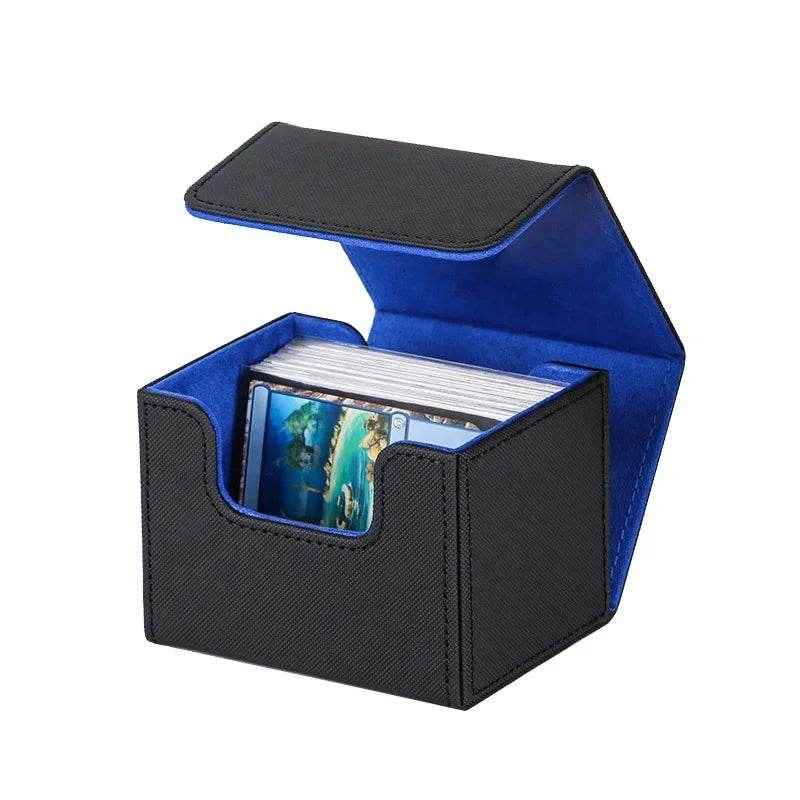 📚Deluxe Card Keeper: PU Leather Storage Box with Magnetic Lid for Trading Cards - ThiGui