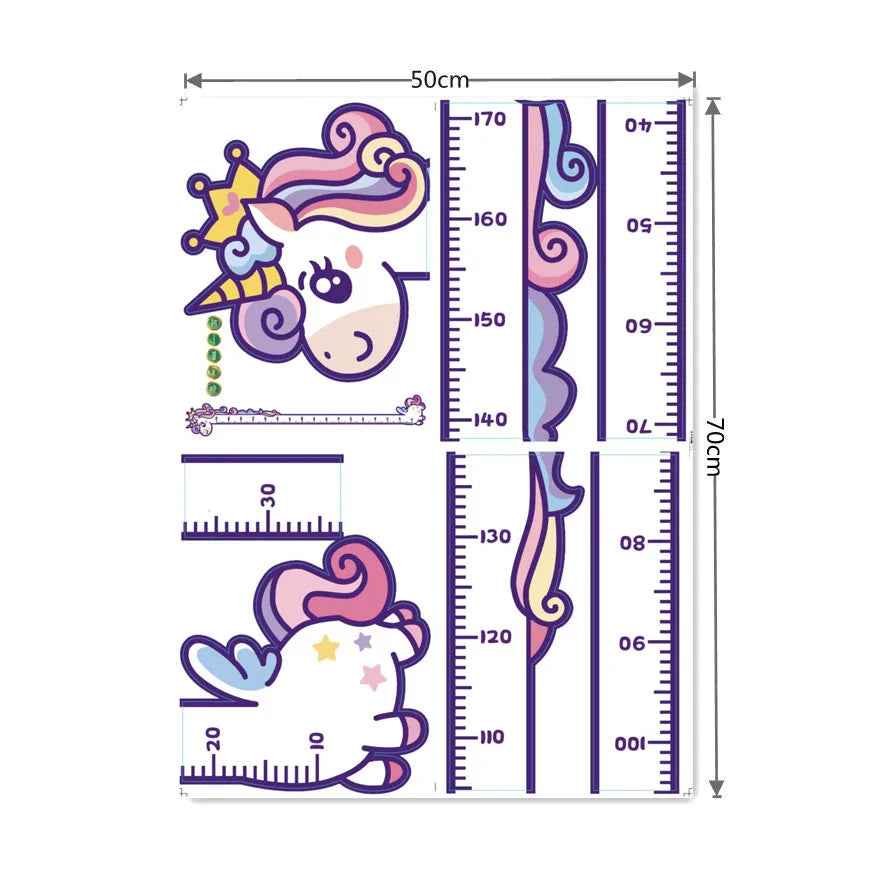 Watch Me Grow! Cute Animal Height Chart Wall Sticker for Boys’ Rooms - ThiGui