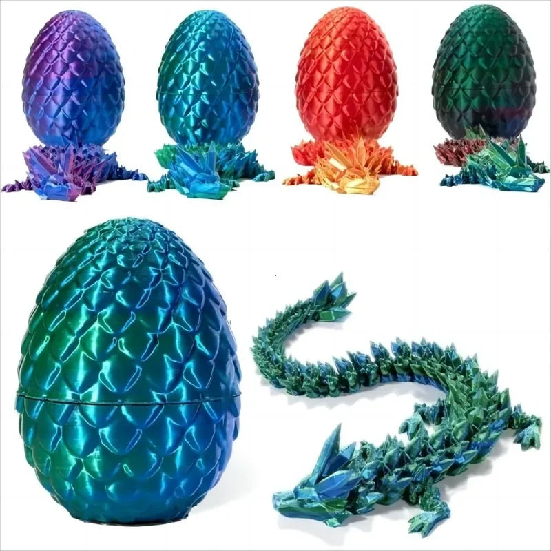 🐉✨ 3D Dragon Egg Surprise – Magical Movable Dragon Toy for Creative Kids! ✨🐉 - ThiGui