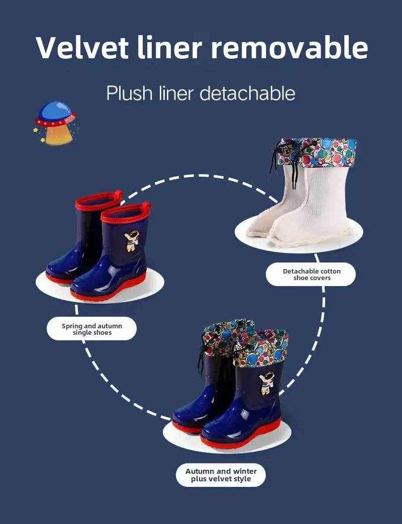 🌧Out-of-This-World Rain Boots for Kids – Cosy, Comfy, and Perfect for Puddle Missions! - ThiGui