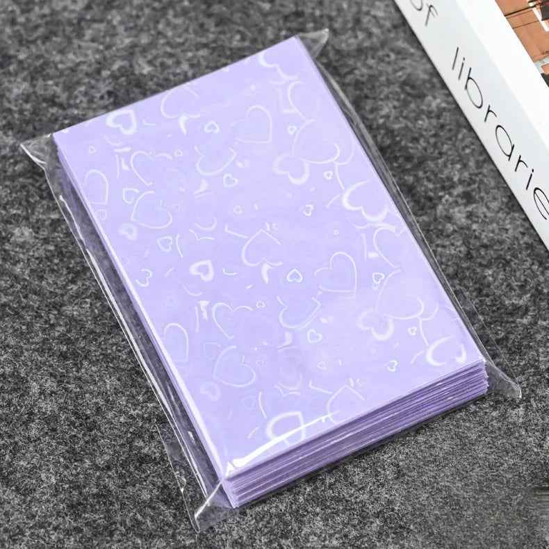 💖 Holographic Heart Card Sleeves – Sparkly Protection for Precious Photo Cards! ✨📸 - ThiGui