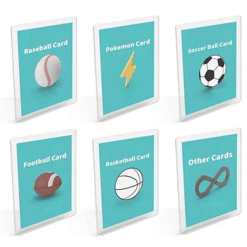 🛡️Keep Kids' Trading Cards Safe & Neat – 25 Hard Plastic Card Sleeves for Little Collectors! - ThiGui