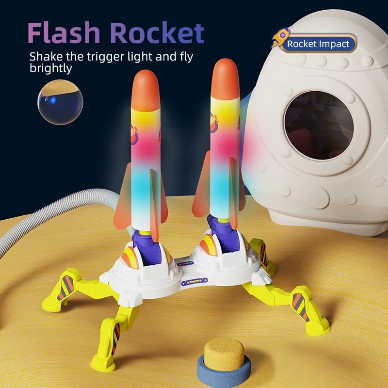 🚀 Ready, Set, STOMP! Air Rocket Launcher Toy for Outdoor Fun & Energy Burn 🔥👟 - ThiGui