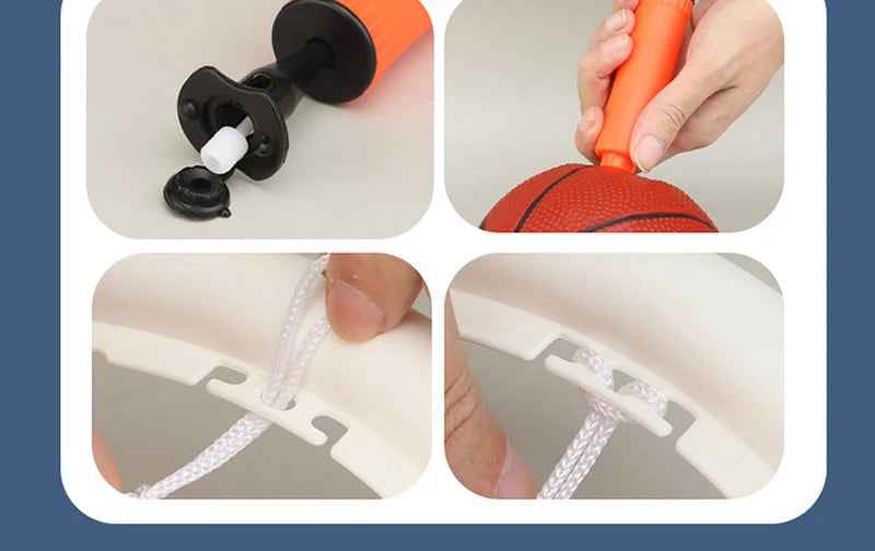 🏀 Stick & Dunk Basketball Set – Indoor Hoop Fun Without the Screws! 🧒💥 - ThiGui