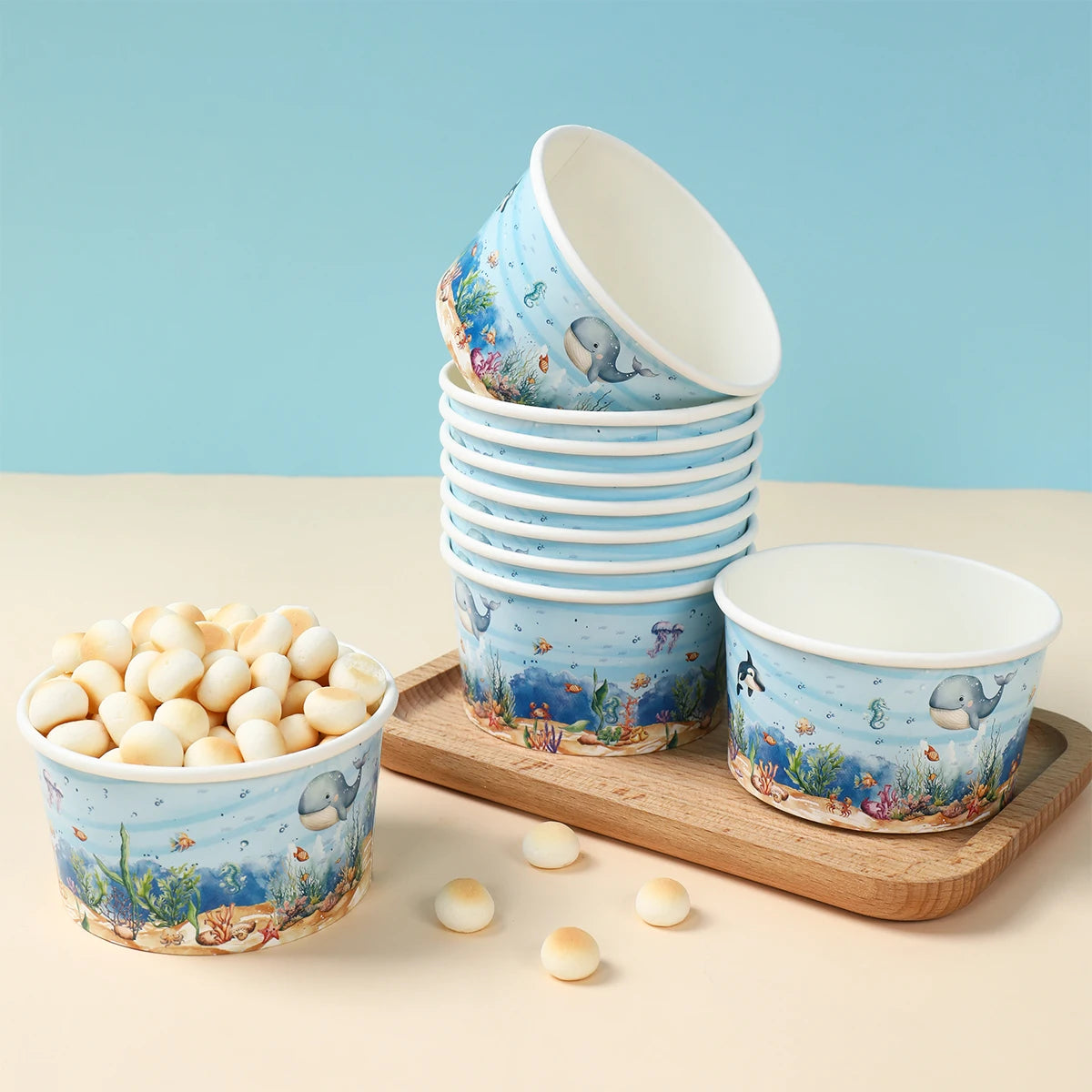 🐙🌊 Under the Sea Party Tableware – Ocean Fun for First Birthdays & Baby Showers! 🎂🐢 - ThiGui