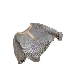 🌟 Autumn Essential! Soft Striped Long Sleeve Tee for Stylish Little Ones 👦👧🍂 - ThiGui