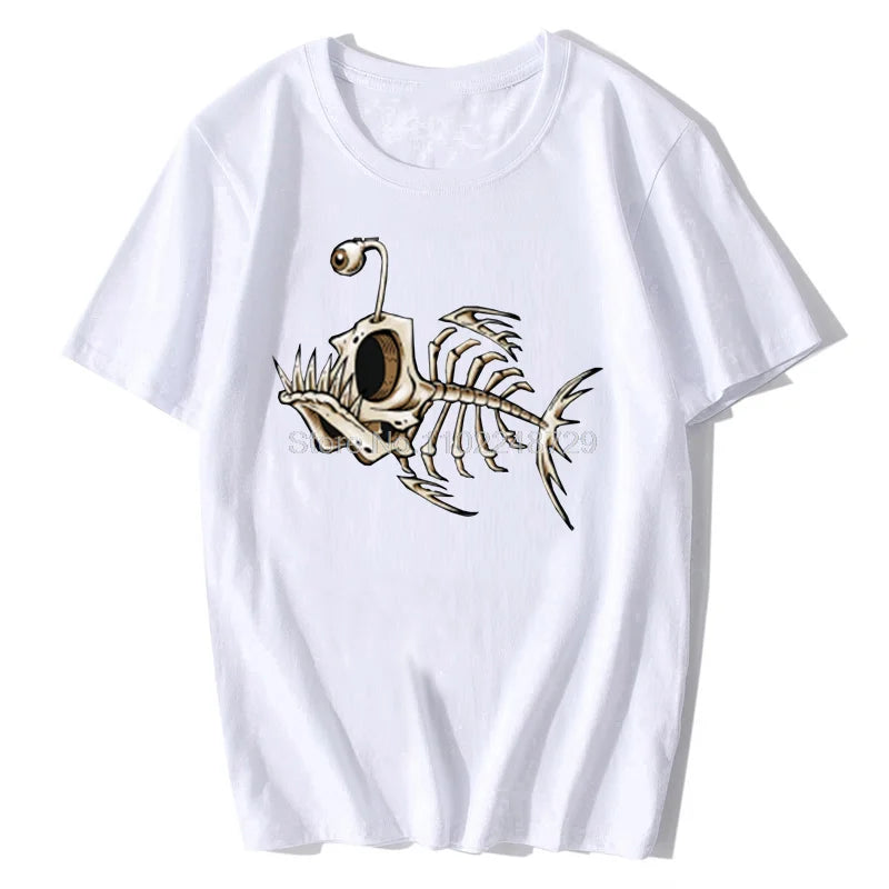 🐟💀 Deep Sea Cool! Funny Bonefish Skull T-Shirt for Boys – Bold, Comfy & Totally Epic 🎣🖤 - ThiGui