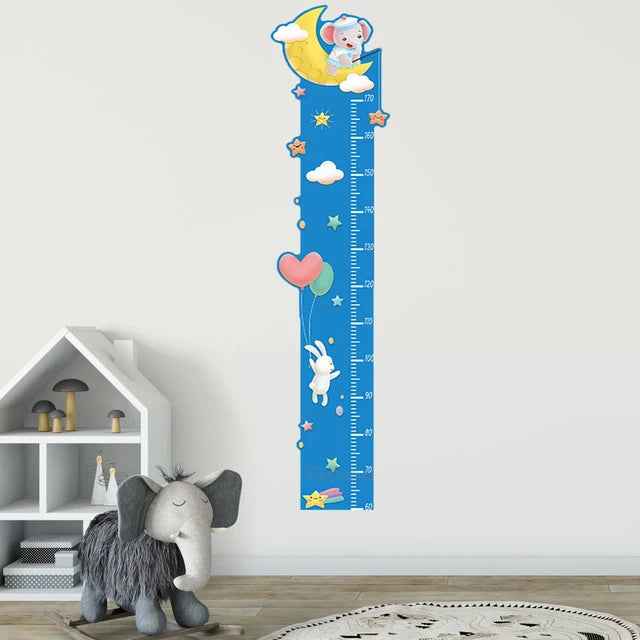 Watch Me Grow! Cute Animal Height Chart Wall Sticker for Boys’ Rooms - ThiGui