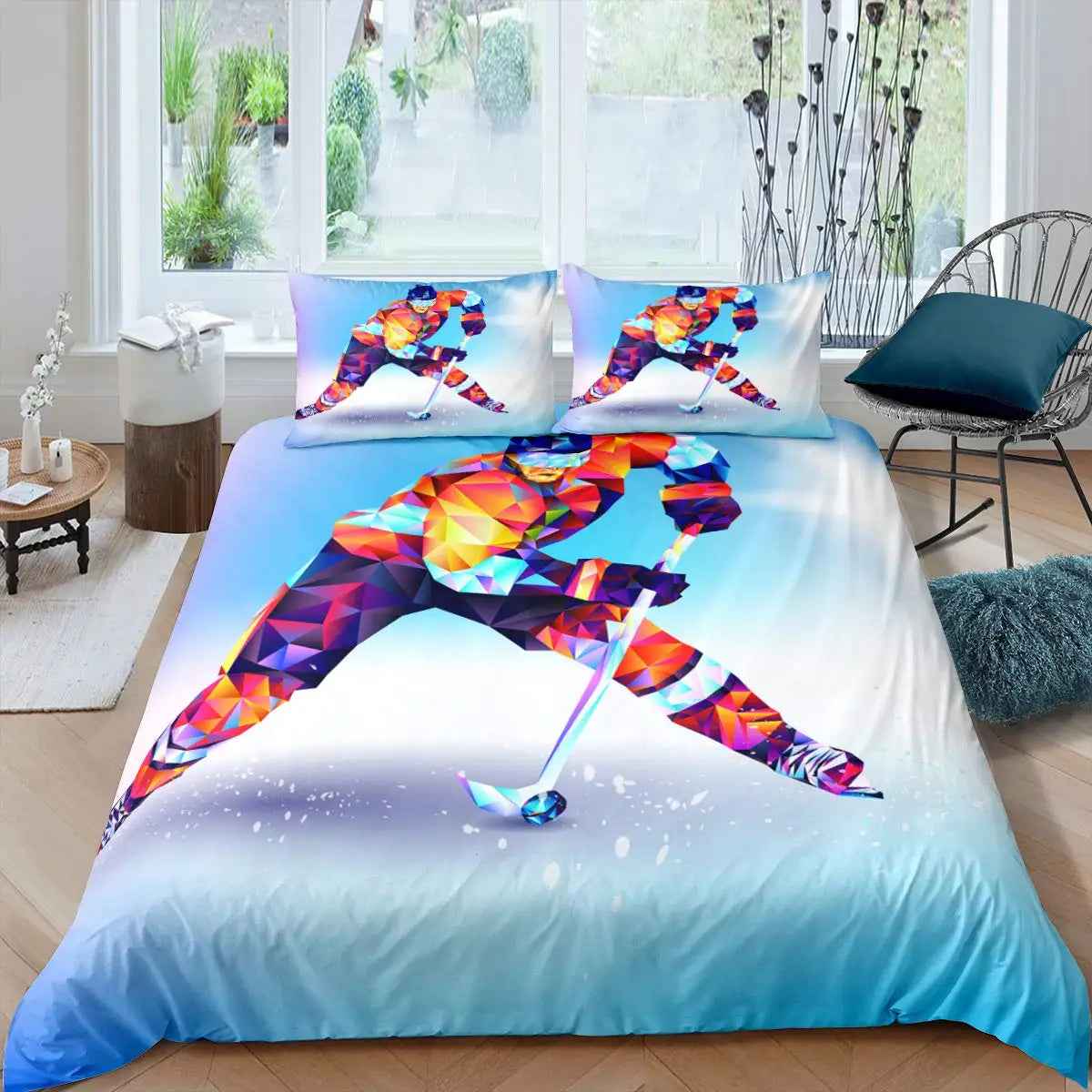 🏒 Ice Hockey Hero Duvet – Cool & Sporty Bedding for Boys Who Love the Game! - ThiGui