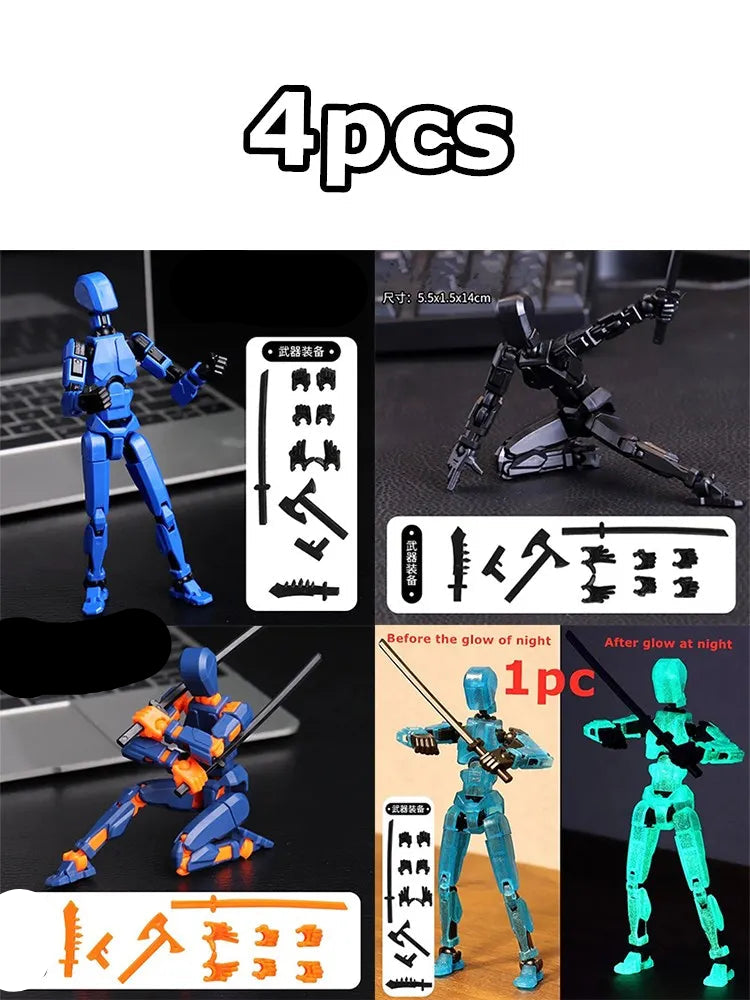 🦸‍♂️ Light-Up Titan Warriors! T13 Action Figures 🔦 | Pose, Play & Battle with Glowing Heroes - ThiGui