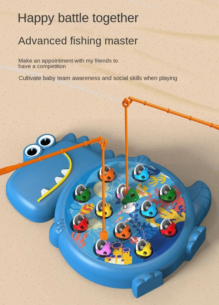 🎣 Dino-Fishing Fun! Magnetic Fishing Toy Set for Curious Little Hands 🦕🧠 - ThiGui