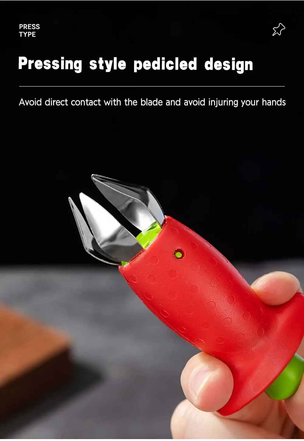 🍓Strawberry & Tomato Stem Remover – Handy Kitchen Hero for Busy Mums! - ThiGui