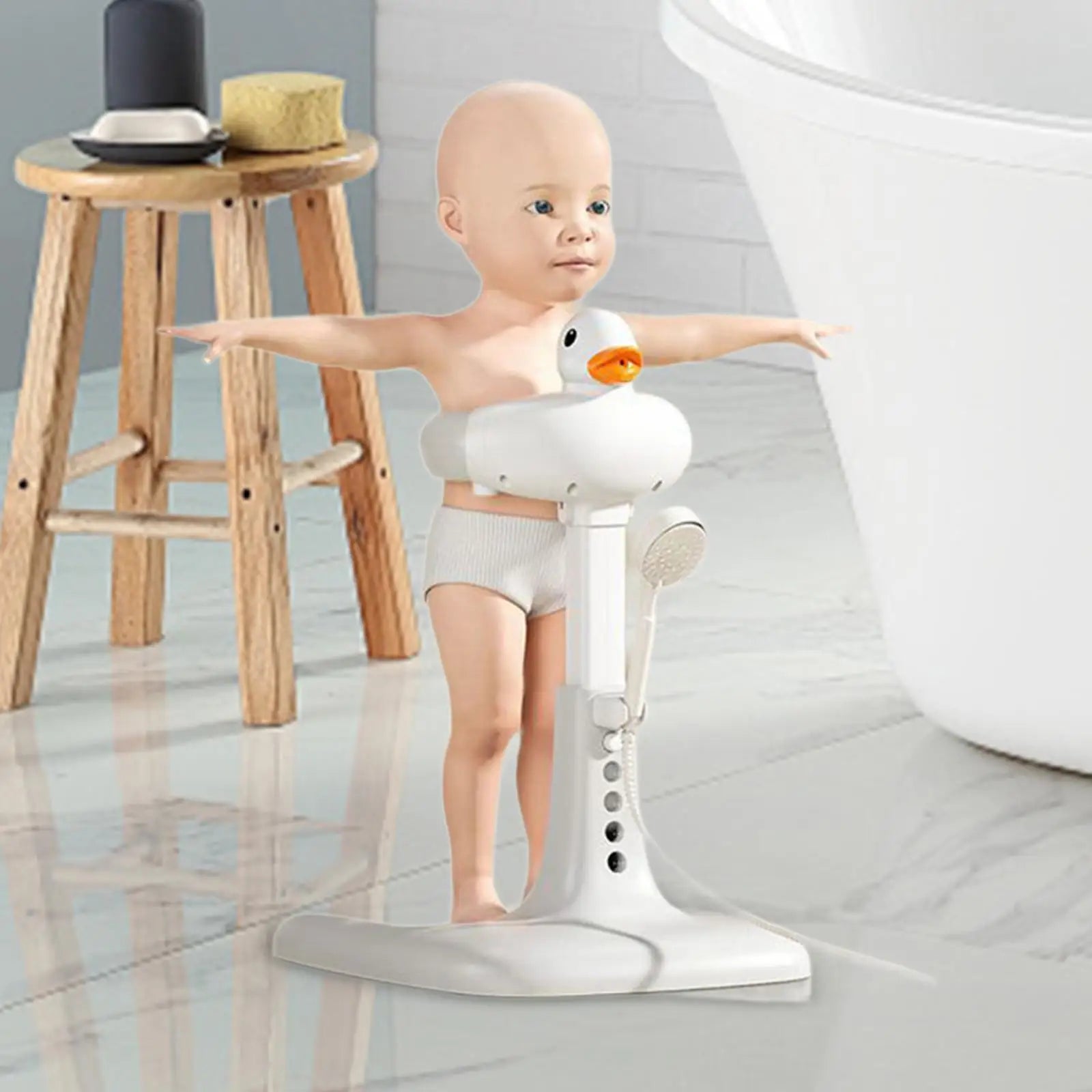 🛁 Foldable Baby Bath Support – Anti-Slip, Space-Saving & Ideal for Newborns! 🍼 - ThiGui