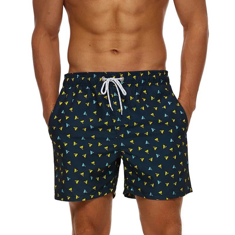 🌴 Tropical Fun for Little Explorers! Boys' Flamingo Print Swim Shorts 🏖️ - ThiGui