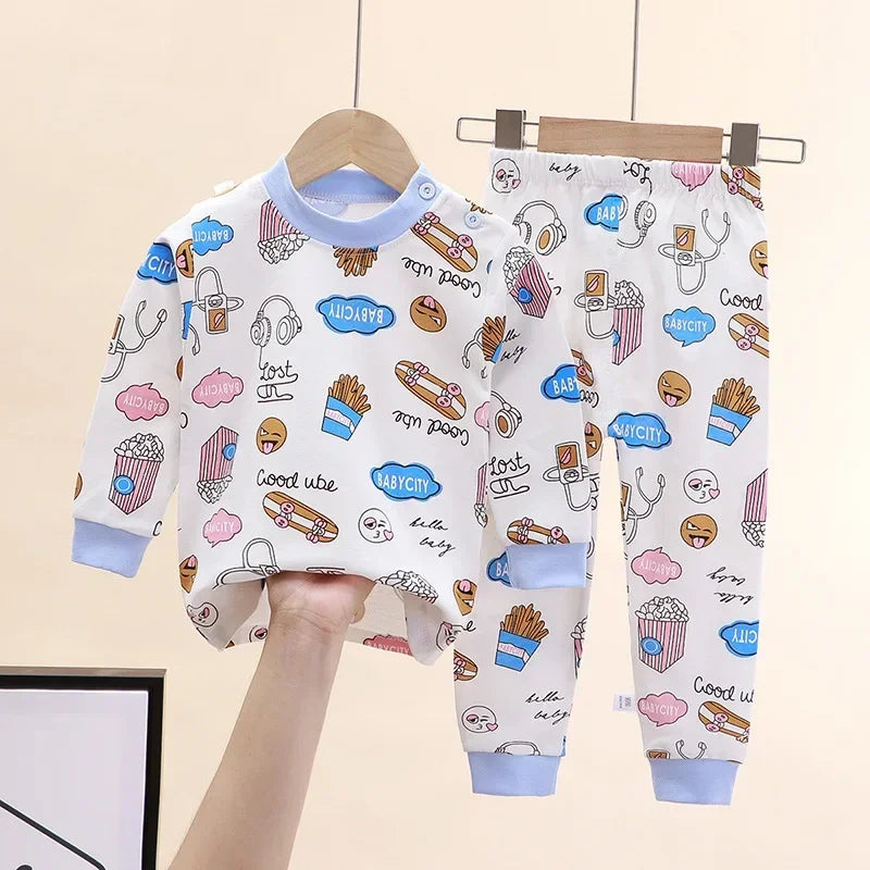🌙Adorable Cartoon Baby Pajama Set – Snug, Soft & Super Cute! 💤 - ThiGui
