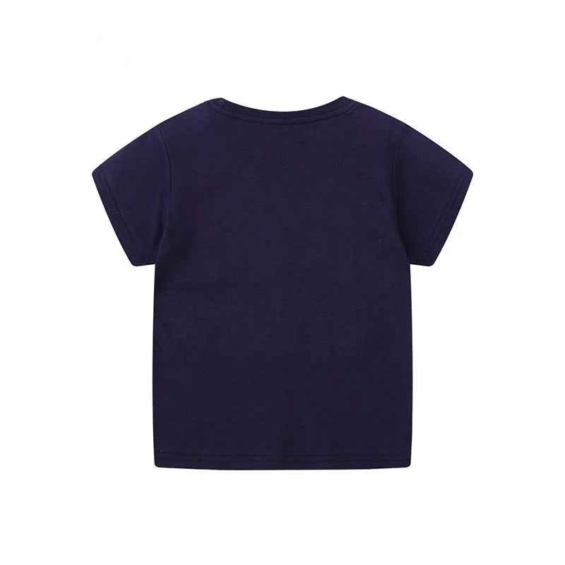 ✈️ High-Flying Style! Embroidered Aircraft Tee for Little Adventurers ☁️ - ThiGui