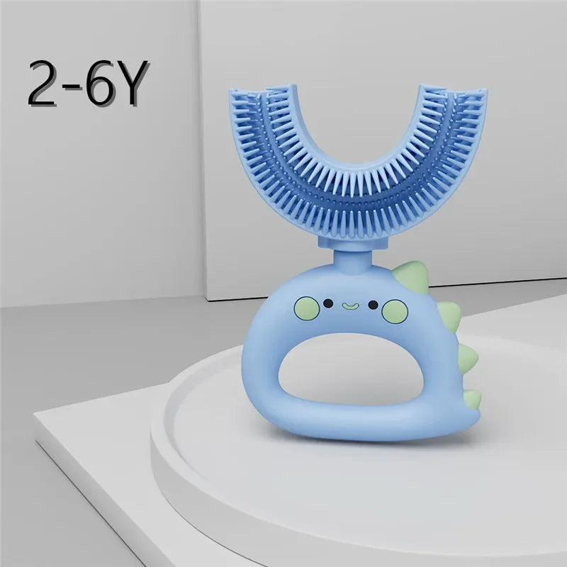 🪥🧸 360° U-Shaped Cartoon Toothbrush – Gentle, Fun & Perfect for Little Smiles! 🌟👶 - ThiGui