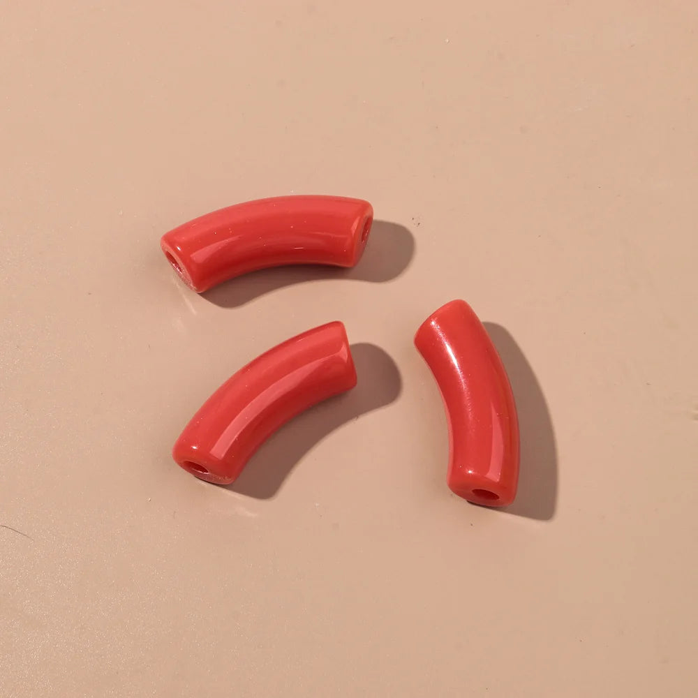 🌈 Lot de 20 Perles Tubes Arc-en-ciel – Idéal pour Créer des Bijoux Colorés et Fun ! 💫🧵 - ThiGui