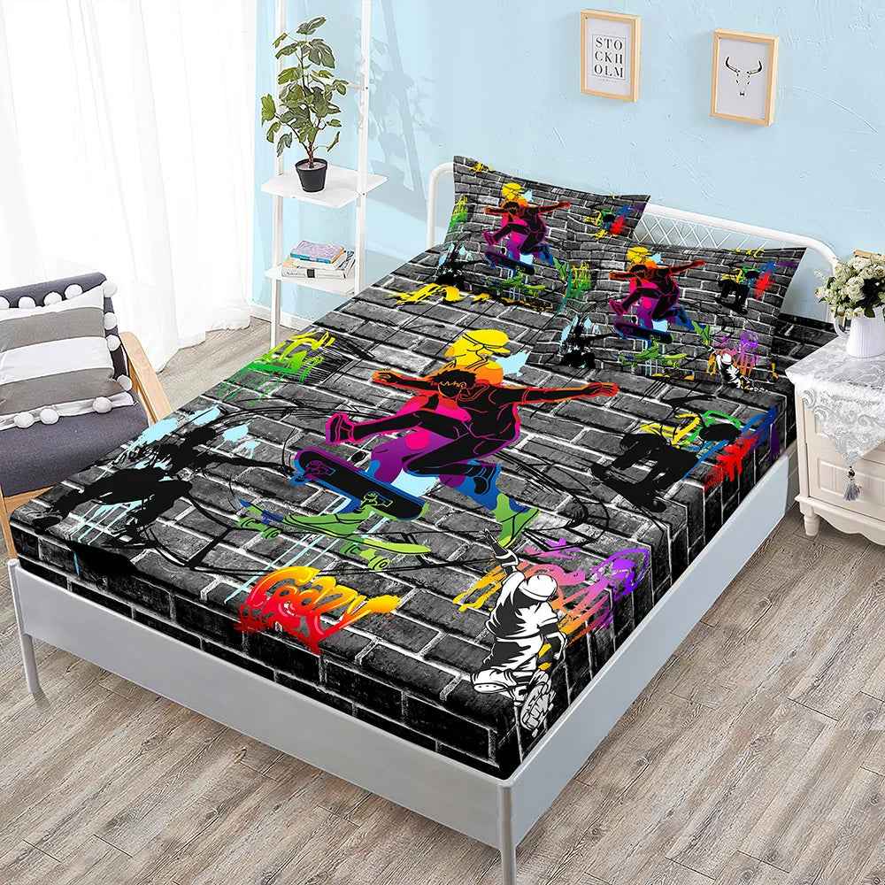 🏀 Game On! Slam Dunk Bedding Set for Young Basketball Stars - ThiGui