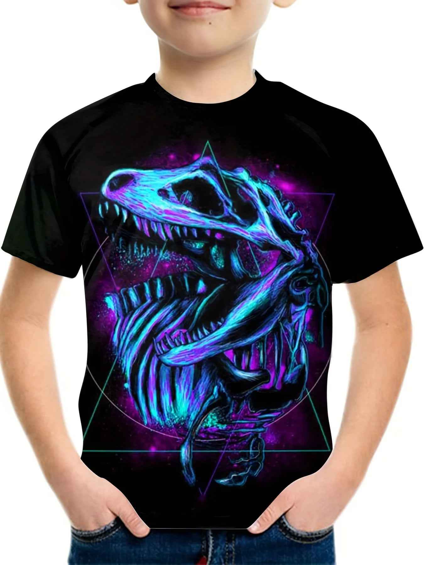 🦖Bold 3D Dino Tee – For Little Boys with Big Roars! - ThiGui