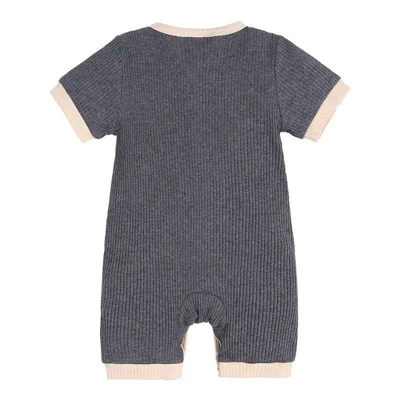 🌞 Cotton-Linen Baby Romper – Breezy Summer Comfort for Boys 3–18 Months 🧺💙 - ThiGui