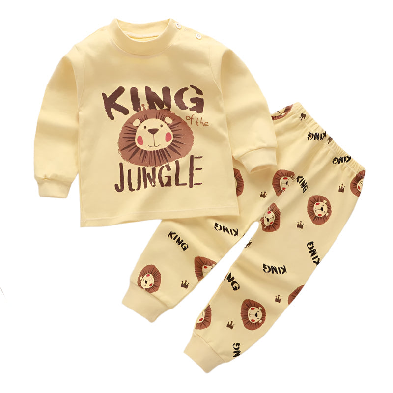 🌟 Cute Cartoon Outfit Set for Boys – Comfy, Fun & Stylish! 👕👖 - ThiGui
