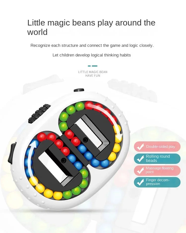 🌟 Magic Beans Puzzle Cube 🧩 | Rotating Fidget Toy for Smart, Focused Fun! 🌀👦 - ThiGui