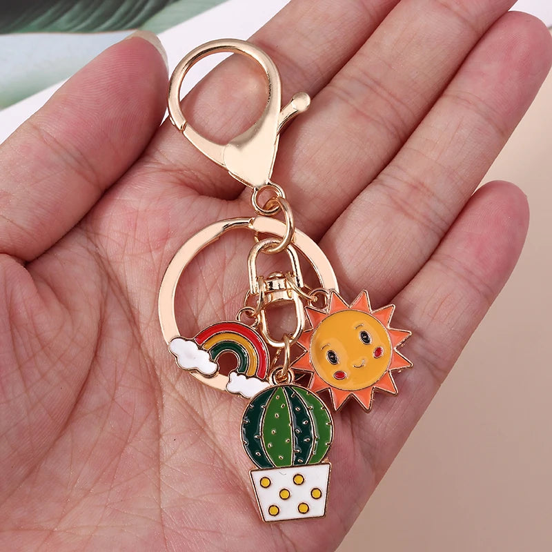 🐝 Bee & Bloom Keychain – A Whimsical Touch for Bags, Keys & Big Smiles 🌸 - ThiGui