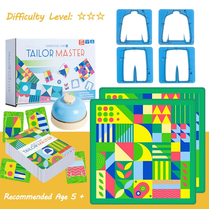🧩 Tailor Master Game – Shape & Colour Logic Fun for Curious Boys! 🎨👕🎯 - ThiGui