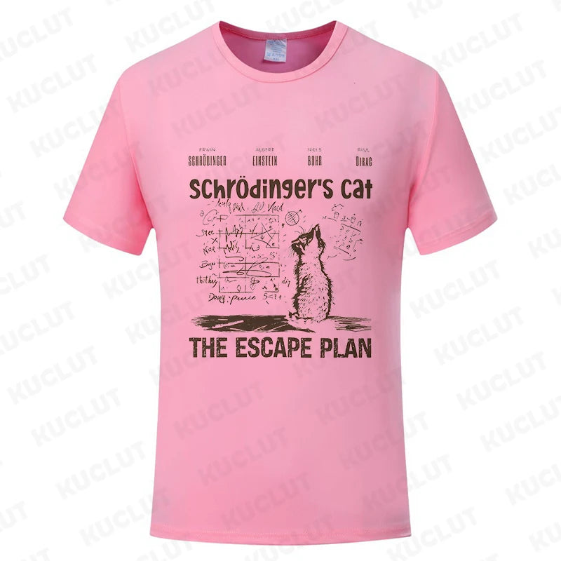 😼 Cool Cat Escape Plan T-Shirt – Geeky Style for Boys Who Dare to Stand Out 🖤 - ThiGui