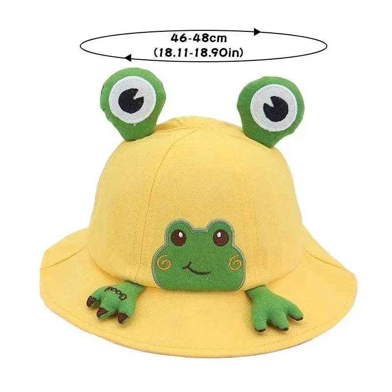 🌞Adorable Cartoon Frog Baby Sun Hat – Soft, Breathable & Perfect for Outdoor Adventures! - ThiGui