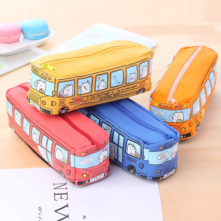 🚌 Creative School Bus Pencil Case – Big Fun for Little Explorers! ✏️🎒 - ThiGui
